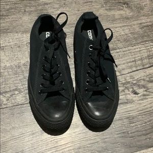 Barely worn Black on Black Converse